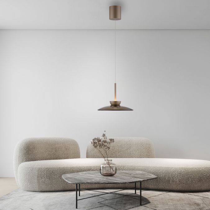 Pendelleuchte Pure E-Moon grau LED