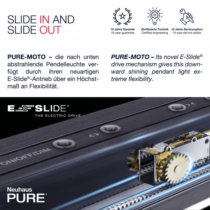 Paul Neuhaus - Pendelleuchte Pure Moto e-Slide