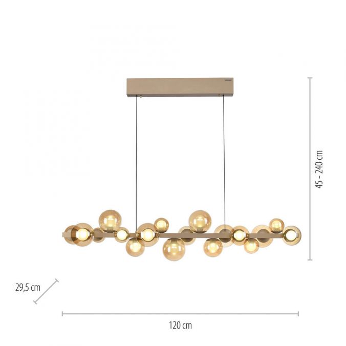 Pendelleuchte Pure -E-Popup bronze