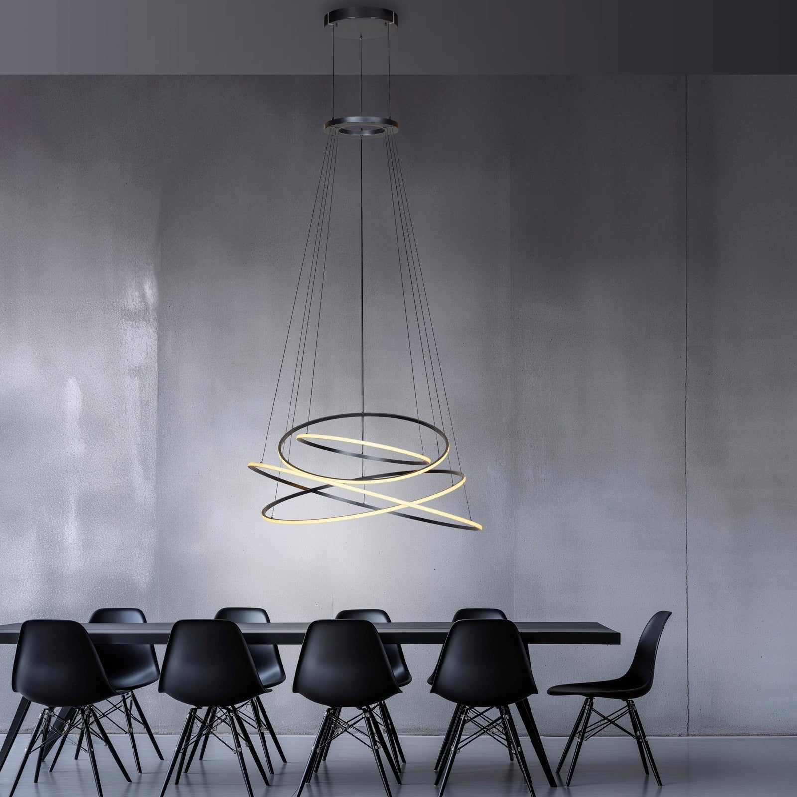 Paul Neuhaus-Pendelleuchte Pure E-Flying Rings