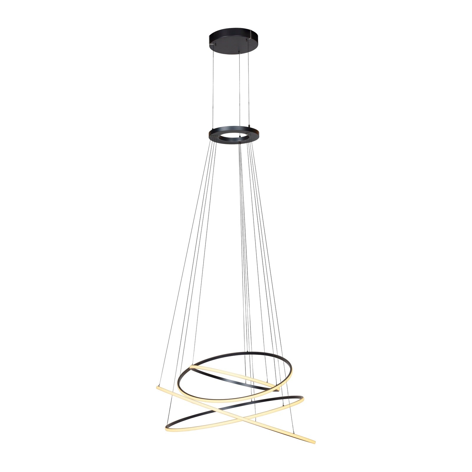Paul Neuhaus-Pendelleuchte Pure E-Flying Rings