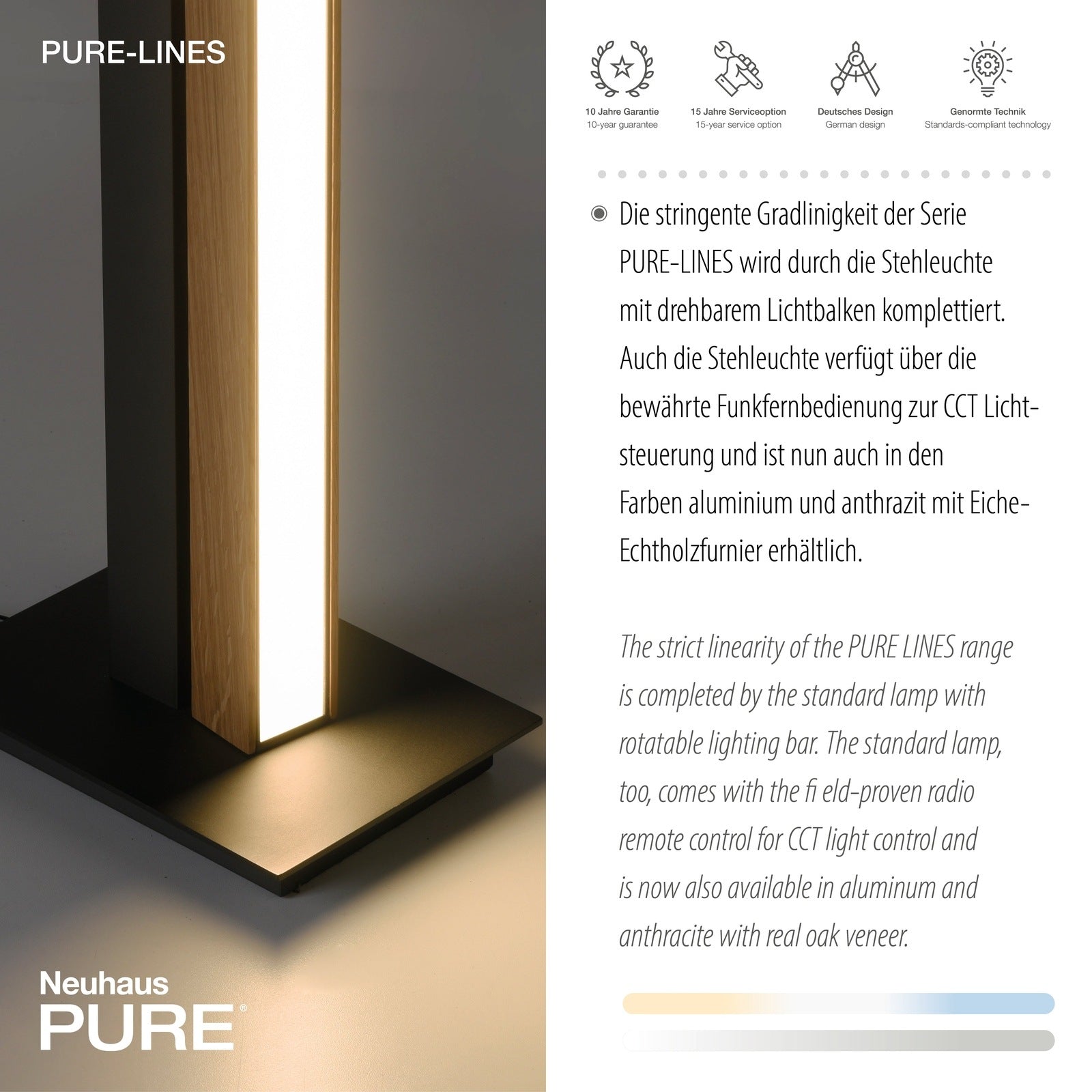 Paul Neuhaus-Stehleuchte Pure Lines Floor