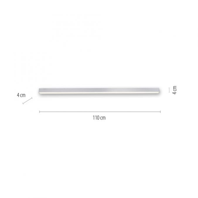 Paul Neuhaus-Deckenleuchte Pure Lines Straight