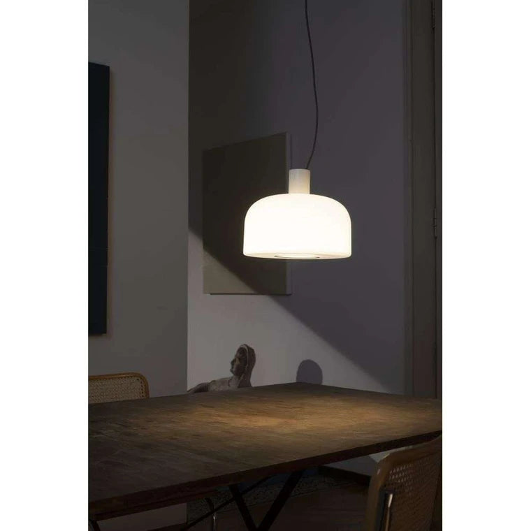 Flos - Pendelleuchte Bellhop Glass S2 weiß