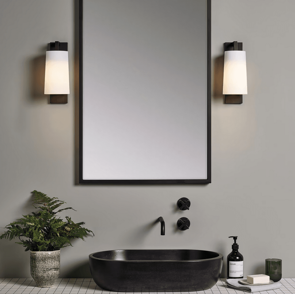 Astro Lighting - Wandleuchte Lago 280 bronze Messing Schirm