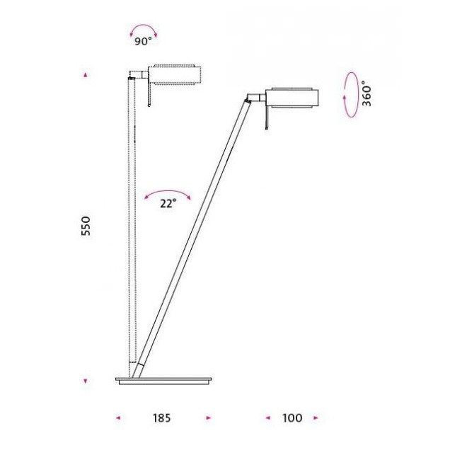 MAWA - Tischleuchte Pure 1 LED