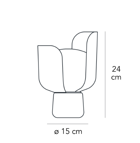 Fontana Arte - Tischleuchte Blom