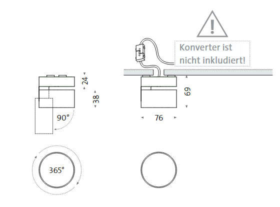 Mawa - Aufbaustrahler WI 4.0 1K