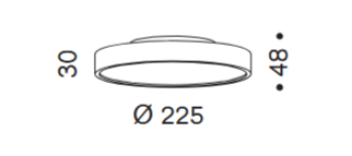 Serien Lighting - Deckenleuchte Slice² PI M