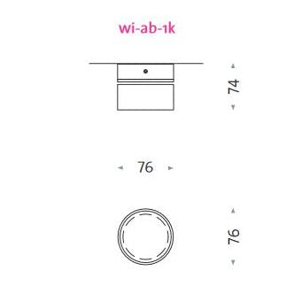 Mawa - Einbaustrahler Wittenberg 1-flammig rund halogen mit Wabenraster grau inkl. Trafo