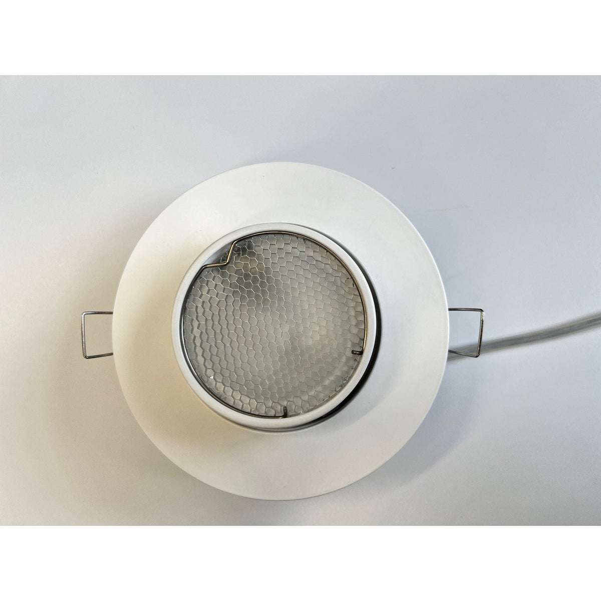 Mawa - Einbaustrahler Wittenberg 1-flammig rund halogen mit Wabenraster weiß inkl. Trafo
