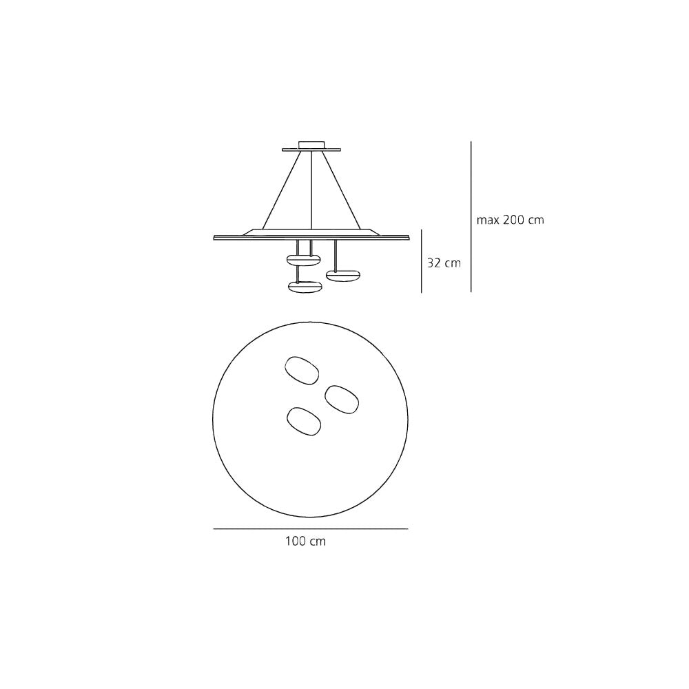 Artemide - Pendelleuchte Droplet Sospensione