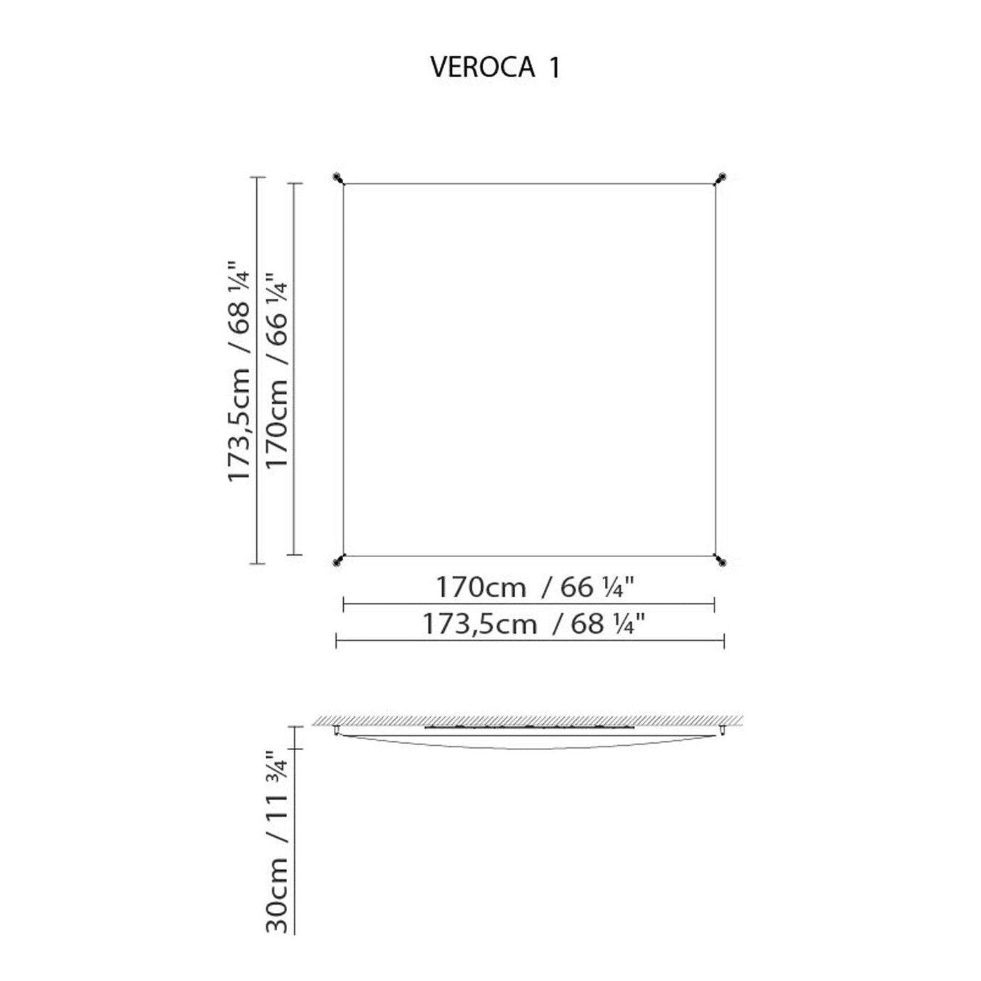 B.Lux - Deckenleuchte Veroca 1 weiß