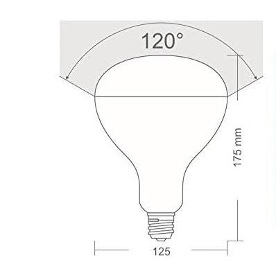 LED zu Parentesi E27 12W 2700K