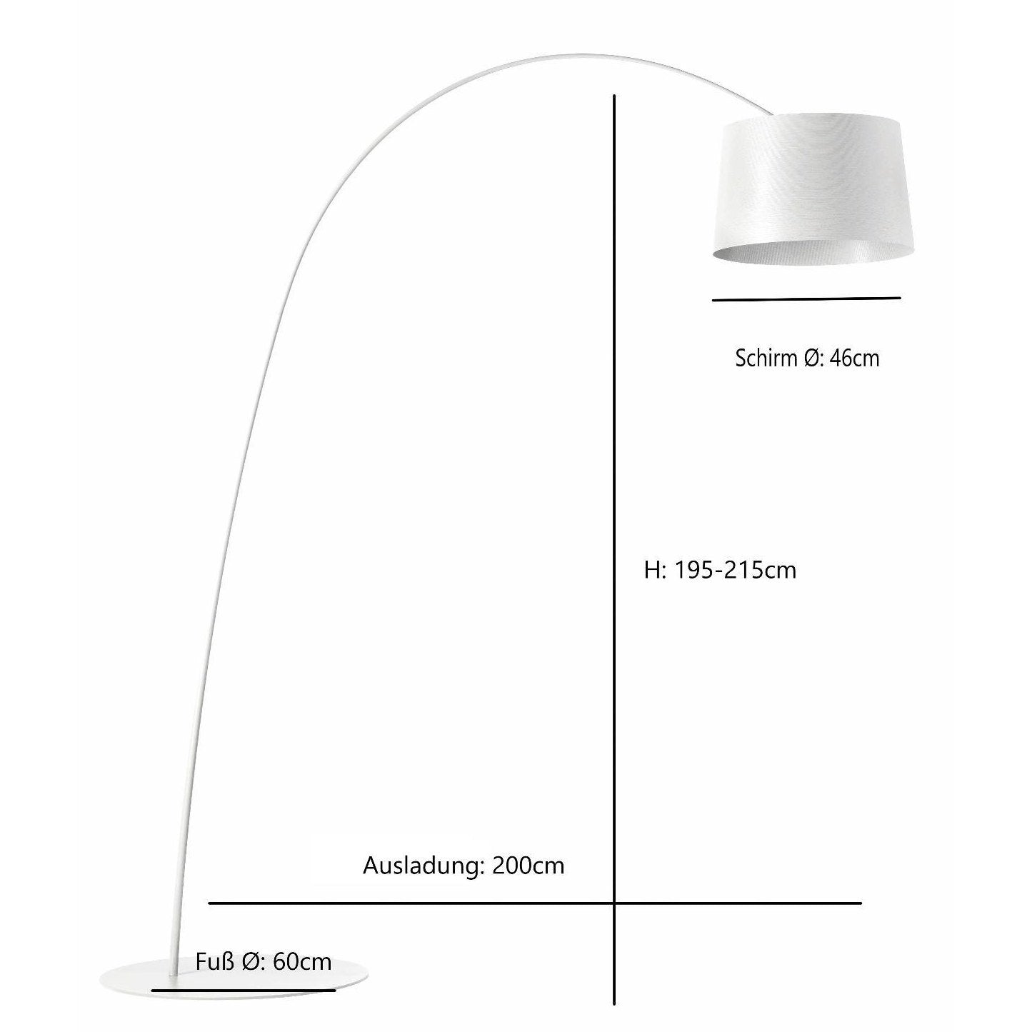 Foscarini - Bogenleuchte Twiggy Elle Wood MyLight