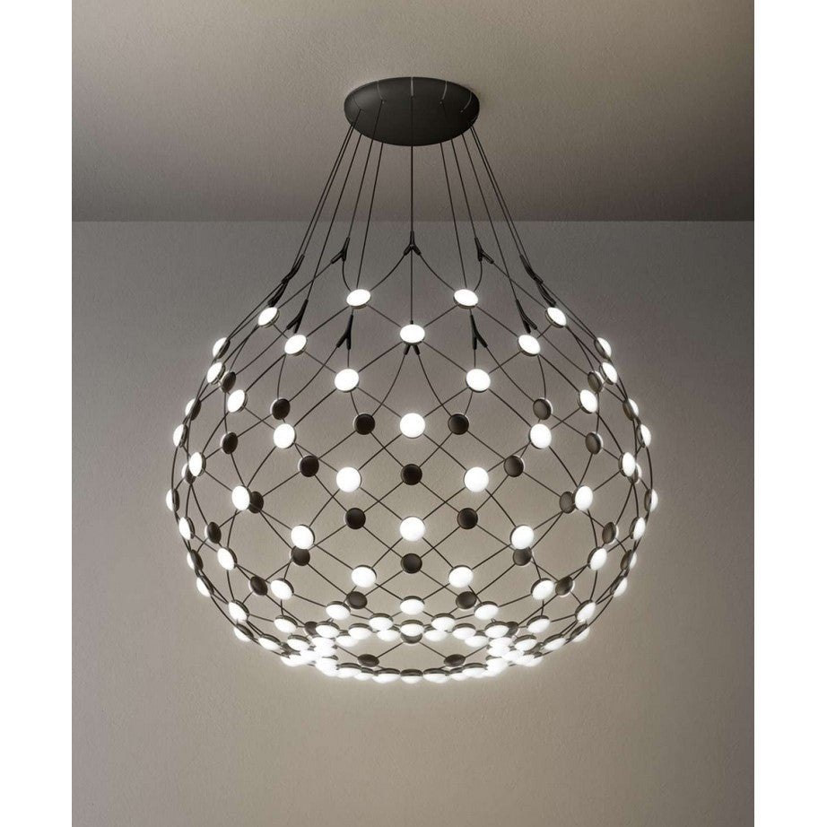 Luceplan - Pendelleuchte Mesh schwarz LED ∅100 Ausstellungsware