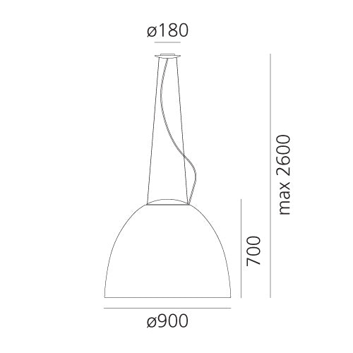 Artemide - Pendelleuchte Nur 1618