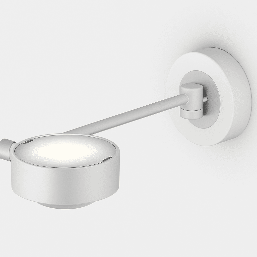 Occhio - Wandleuchte Sento letto 30 up Rechts Chrom matt ohne Kopf