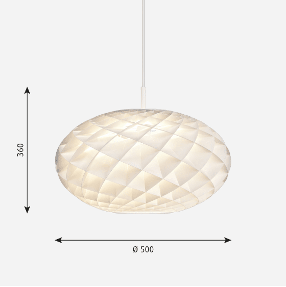 Louis Poulsen - Pendelleuchte Patera Oval 500