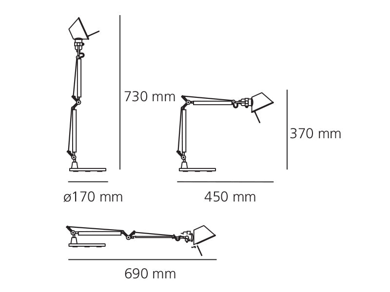 Artemide - Tischleuchte Tolomeo Micro