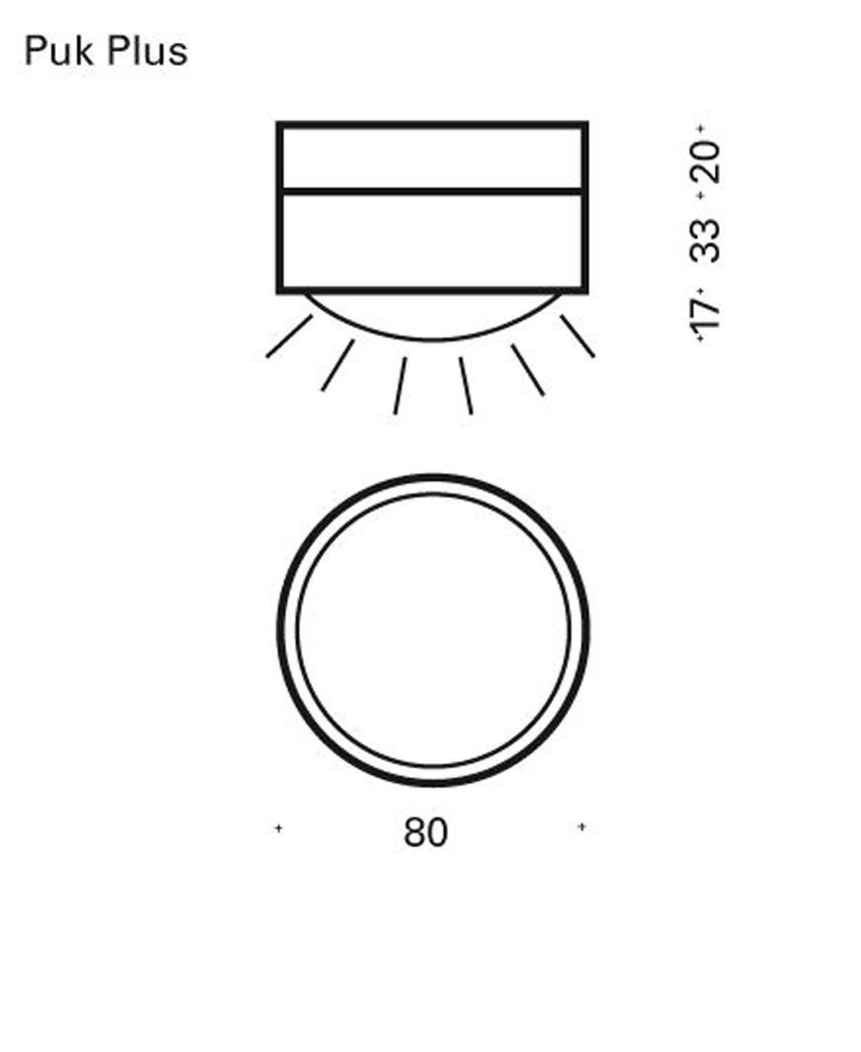 Top Light - Deckenleuchte Puk Plus Mini
