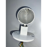 Mawa - Aufbaustrahler Wittenberg 1-flammig rund halogen hochvolt 230V mit Wabenraster weiß