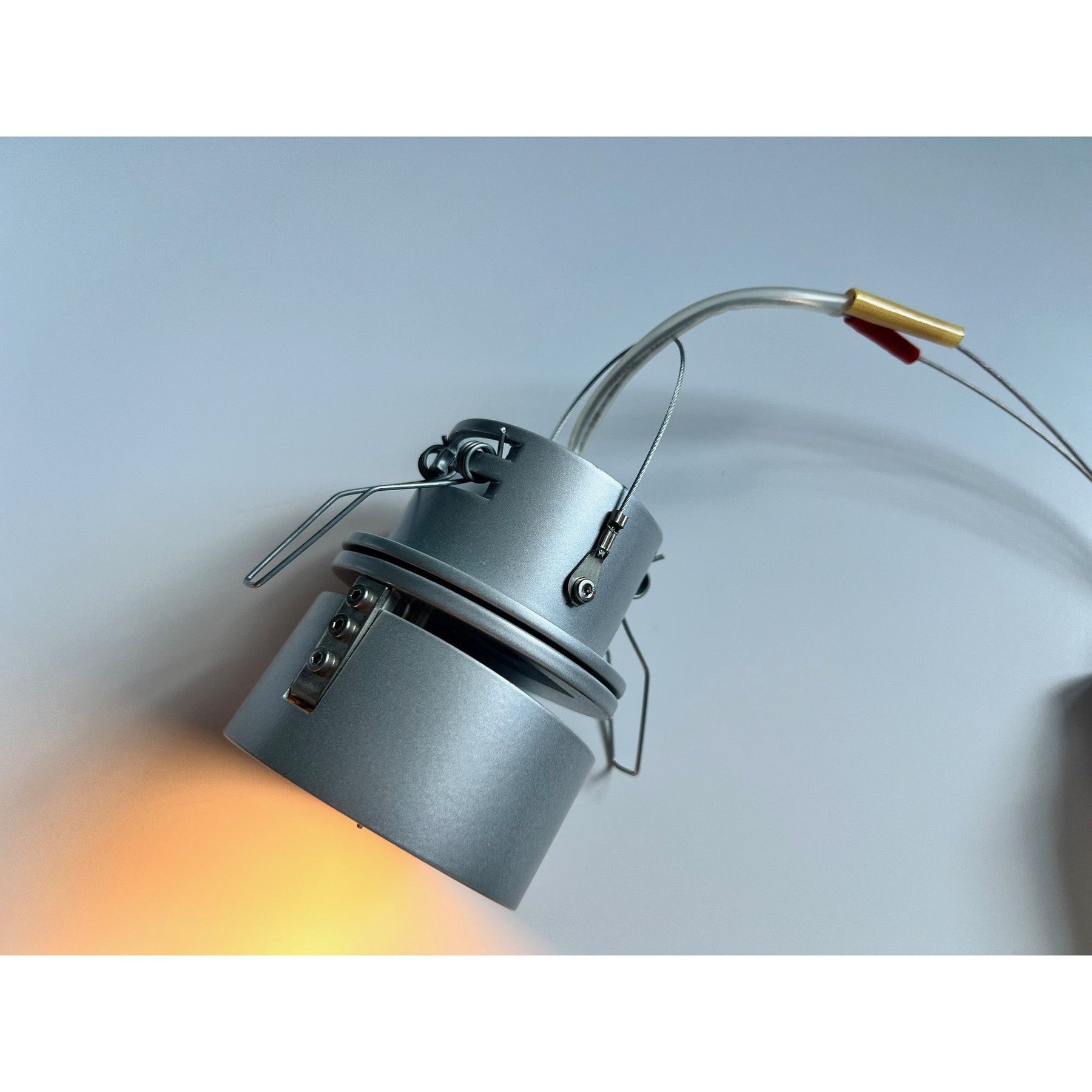 Mawa - Einbaustrahler Wittenberg 1-flammig rund halogen mit Wabenraster grau inkl. Trafo