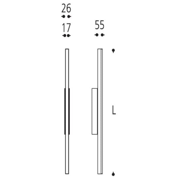 Baulmann - Spiegelleuchte LED Edelstahl blank