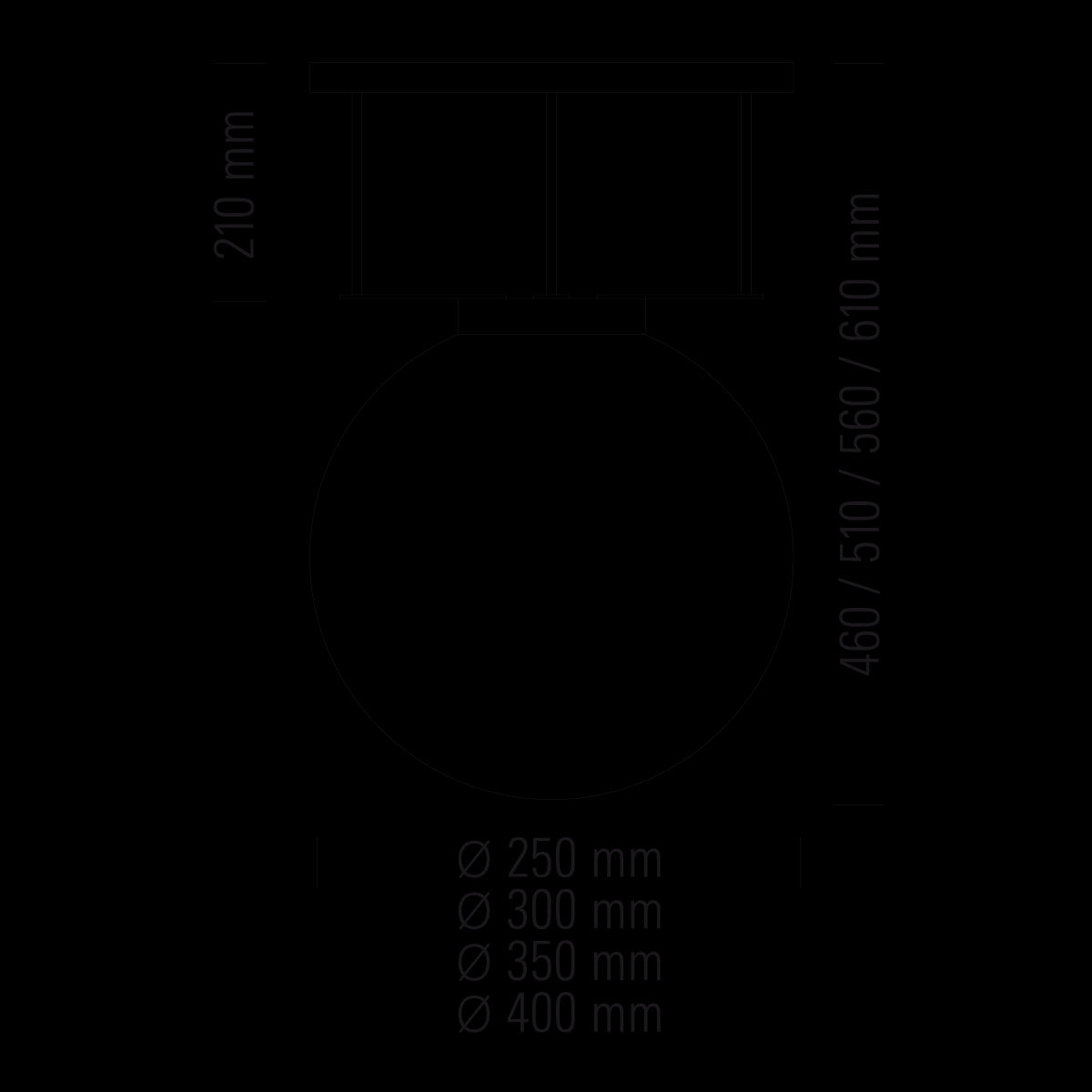 Tecnolumen - Deckenleuchte DMB 26 / 250M Messing poliert