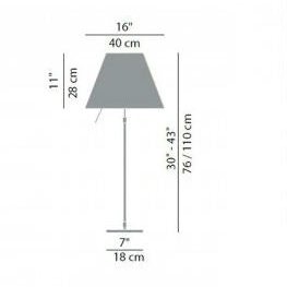 Luceplan - Tischleuchte Costanza Aluminium