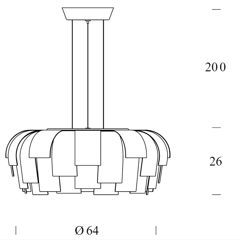 Fontana Arte - Pendelleuchte WIG