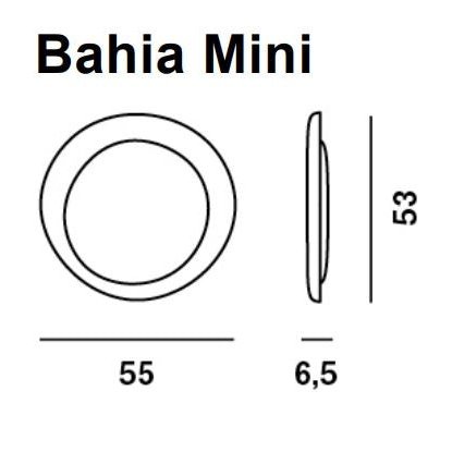 Foscarini - Wand- und Deckenleuchte Bahia Mini