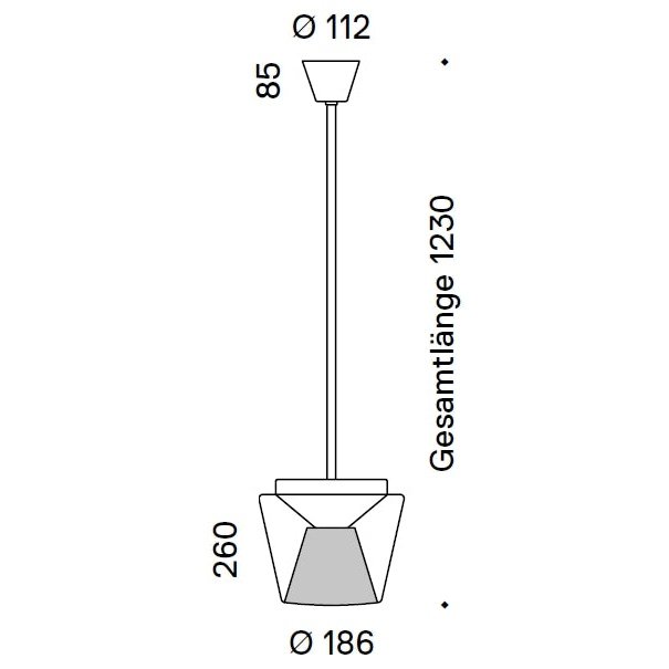 Serien Lighting - Pendelleuchte Annex L Klar/Alu verchromt