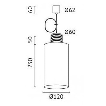 ALS - Pendeldownlight Glas weiß