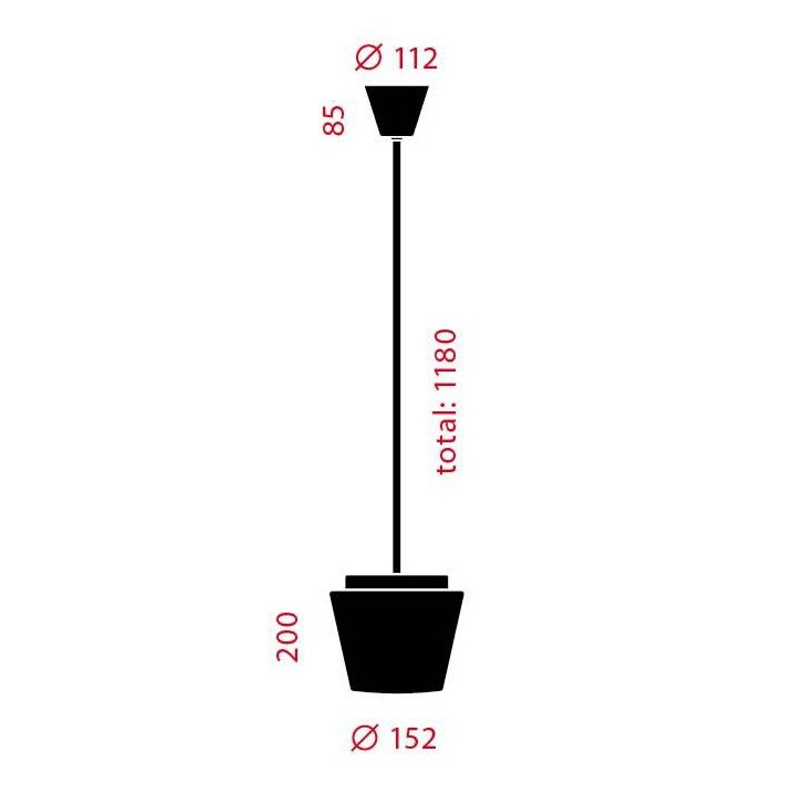 Serien Lighting - Pendelleuchte Annex Suspension M Halogen Opal