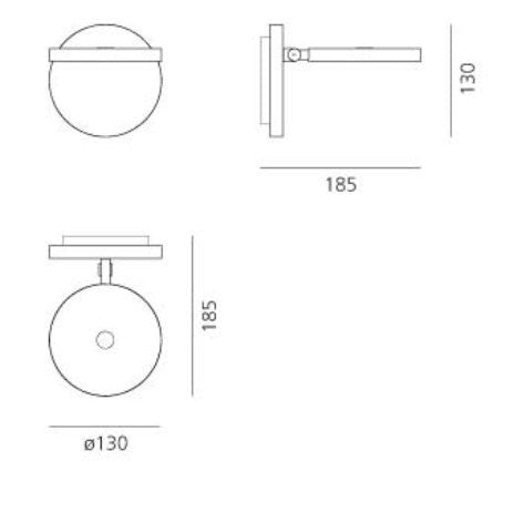 Artemide - Wandleuchte Demetra Faretto