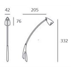 Artemide - Flap Spot Metallgrau