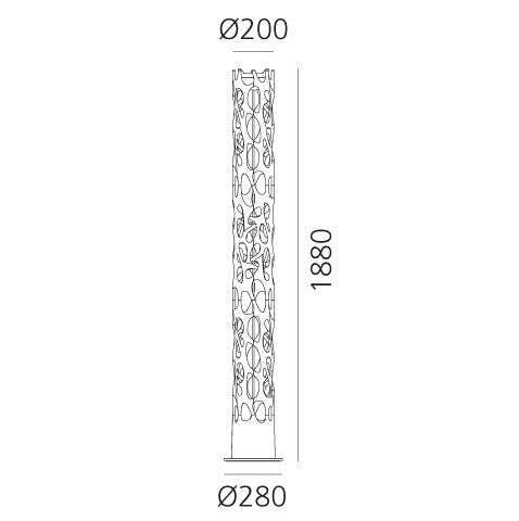 Artemide - Stehleuchte New Nature weiß glanz LED