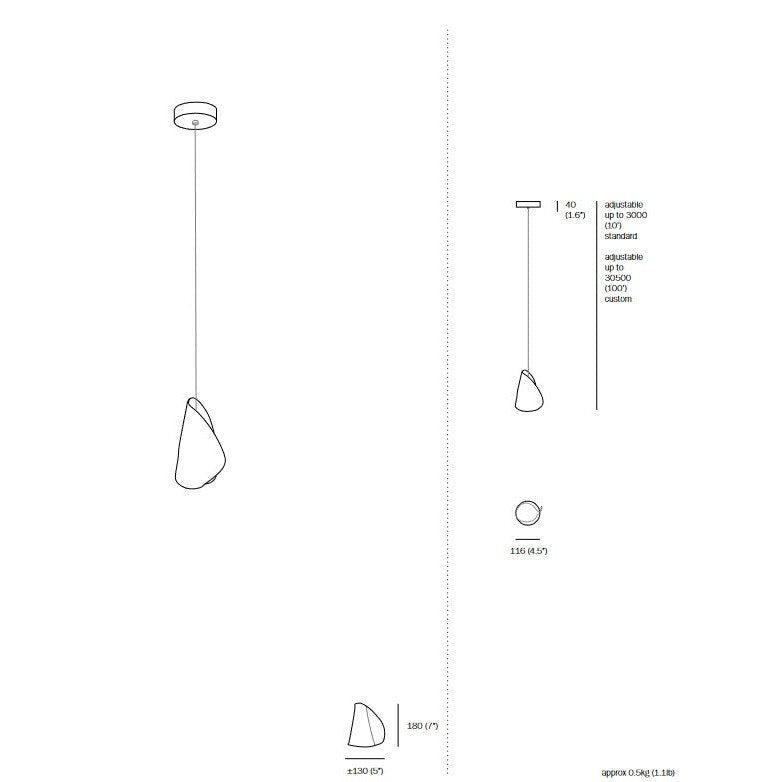 Bocci - Pendelleuchte 21.1 deep Canopy