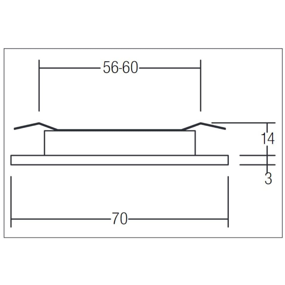 BRUM - LED-Einbaudownlight, alumatt - 2W