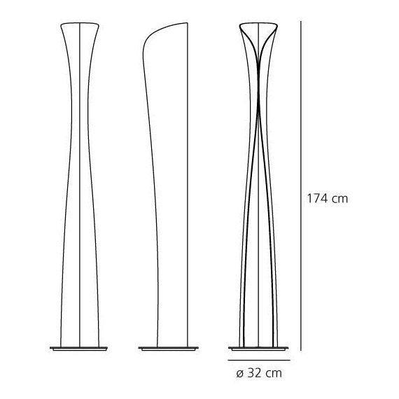 Artemide - Stehleuchte Cadmo Weiß/Weiß Ausstellungsware