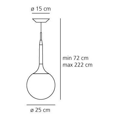 Artemide - Pendelleuchte Castore Sospensione