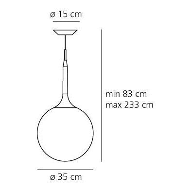 Artemide - Pendelleuchte Castore Sospensione
