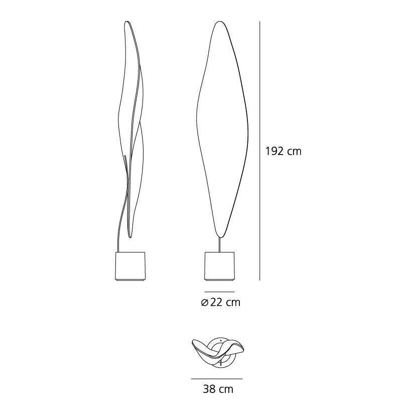 Artemide - Stehleuchte Cosmic Leaf Terra Halo