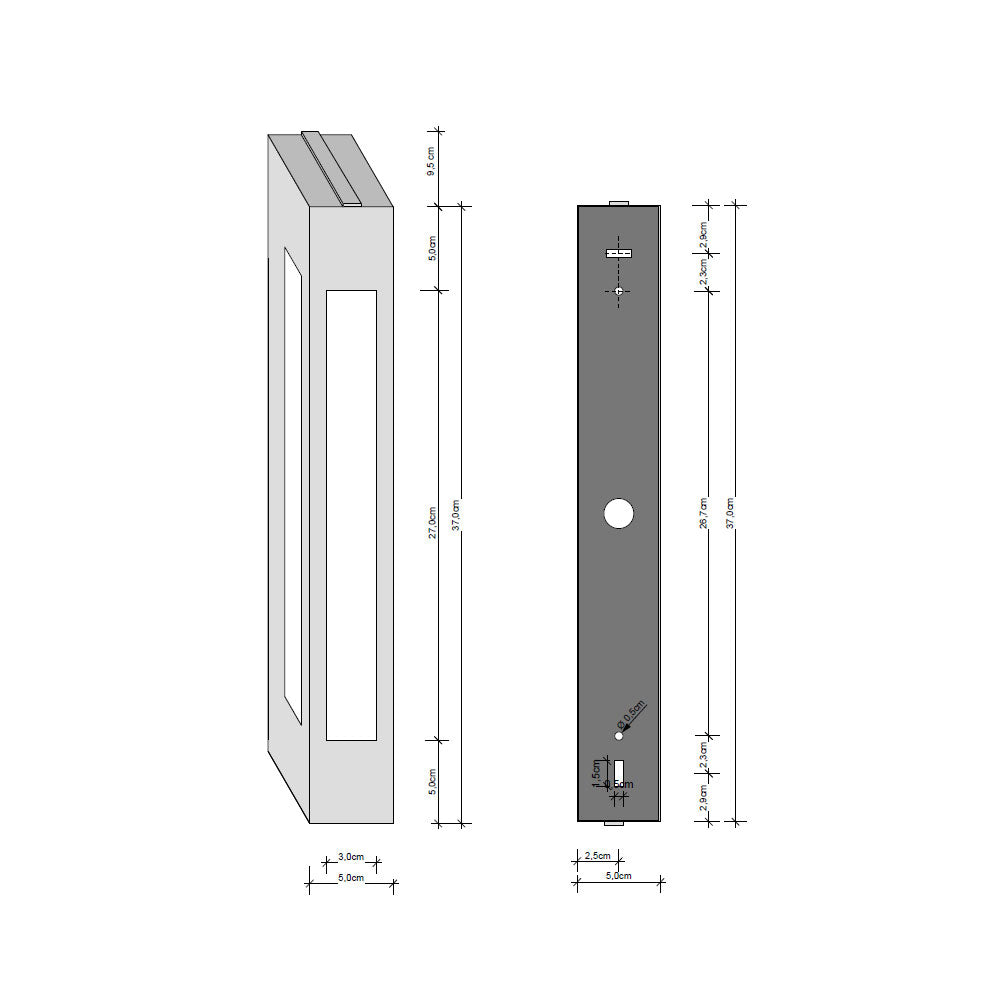 Decor Walther - Wandleuchte Bloc 37