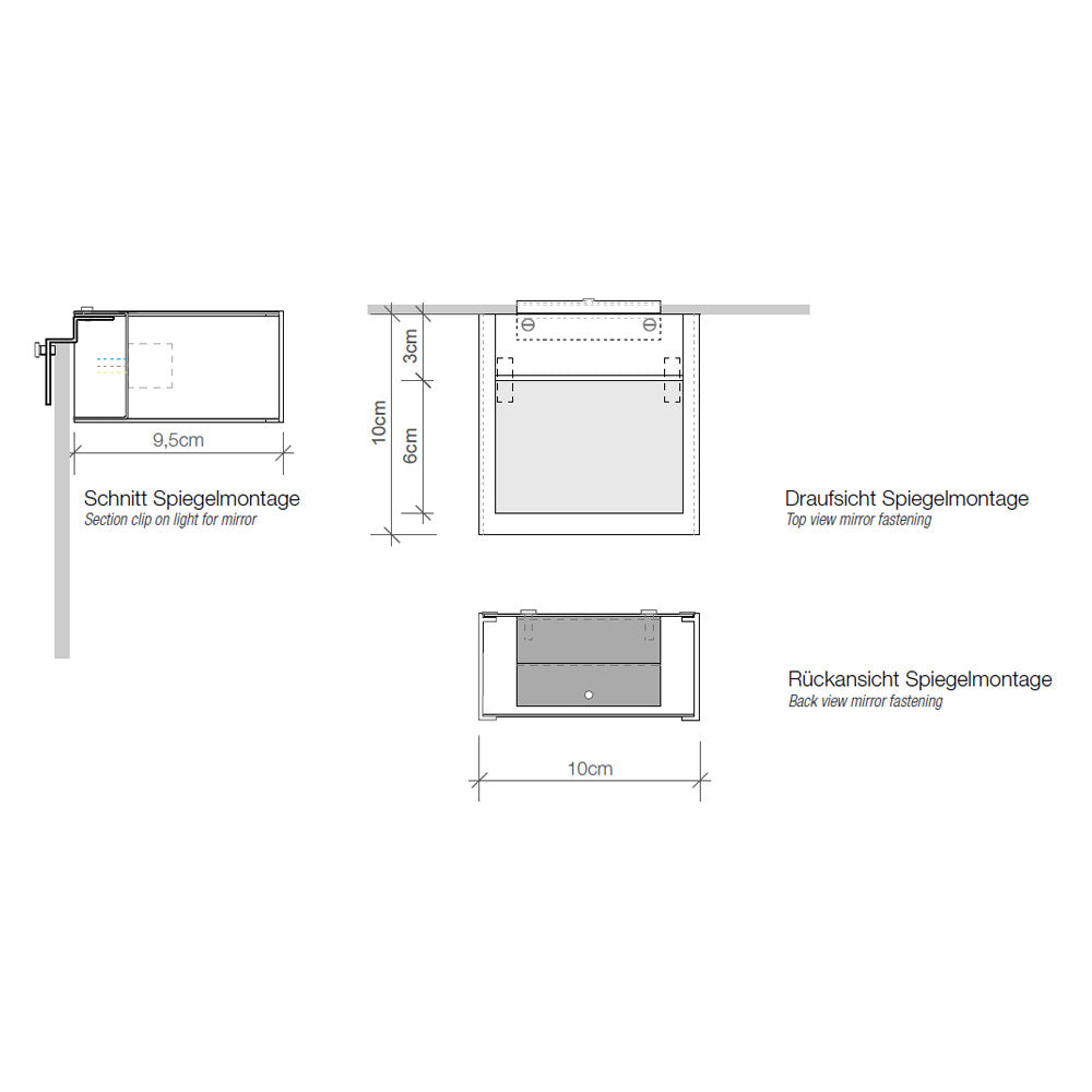 Decor Walther - Spiegelleuchte Box