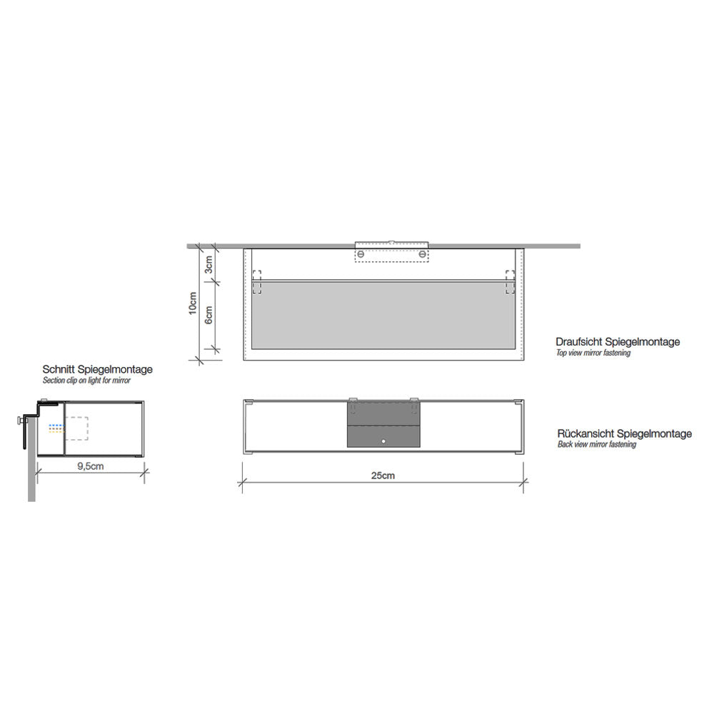 Decor Walther - Spiegelleuchte Box