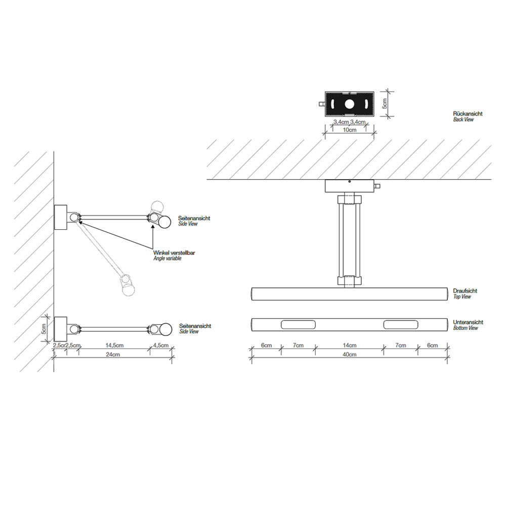 Decor Walther - Wandleuchte Dim
