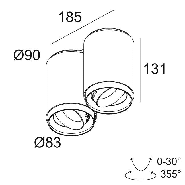 Delta Light - Doppelstrahler Link S weiß LED