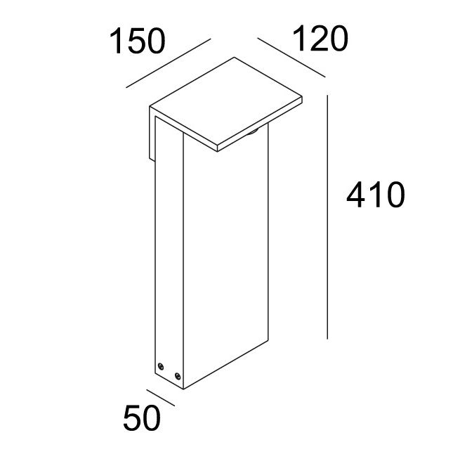 Delta Light - Pollerleuchte Oblix 40930 LED dunkelgrau